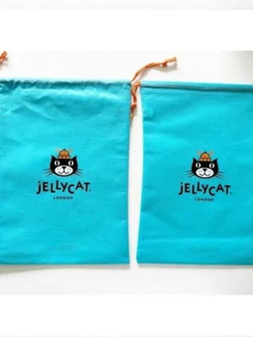 Jellycat London Dust Bag Small 7.5 x 10.5 Inch Drawstring Storage 2X NEW